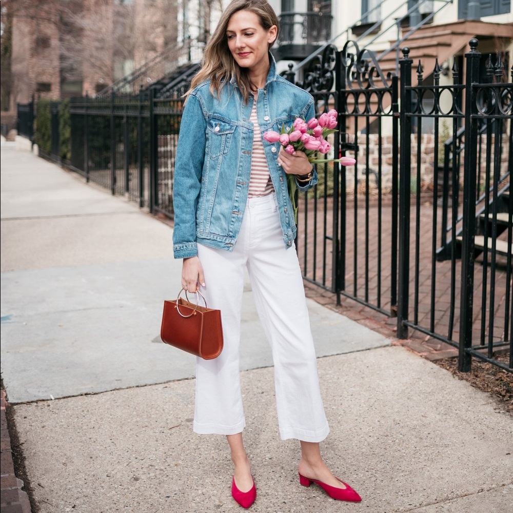 Cropped Wideleg High Rise Jeans